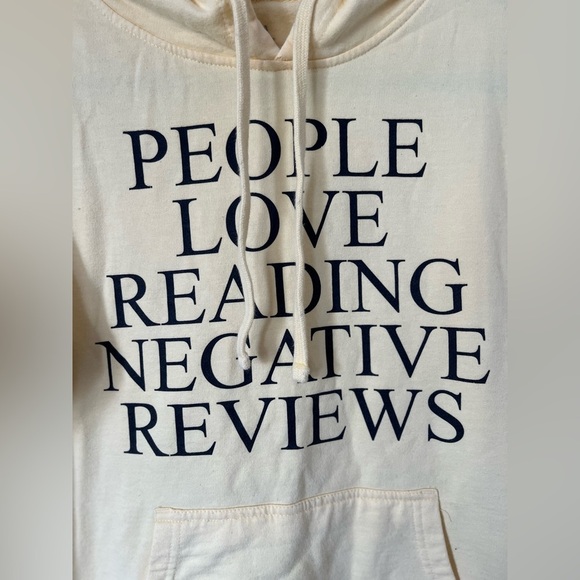 Anti Social Social Club “People Love Reading Negative Review” Yellow Hoodie - Picture 5 of 9